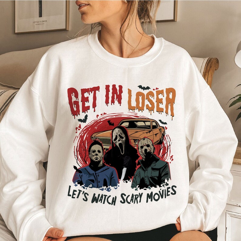 Let's Watch Scary Movies Sweatshirt