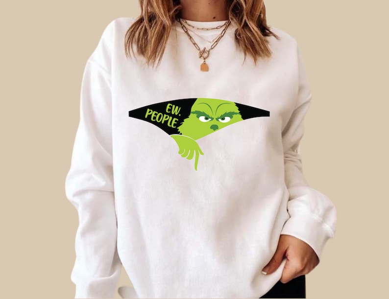 Ew People Christmas Print Sweatshirt