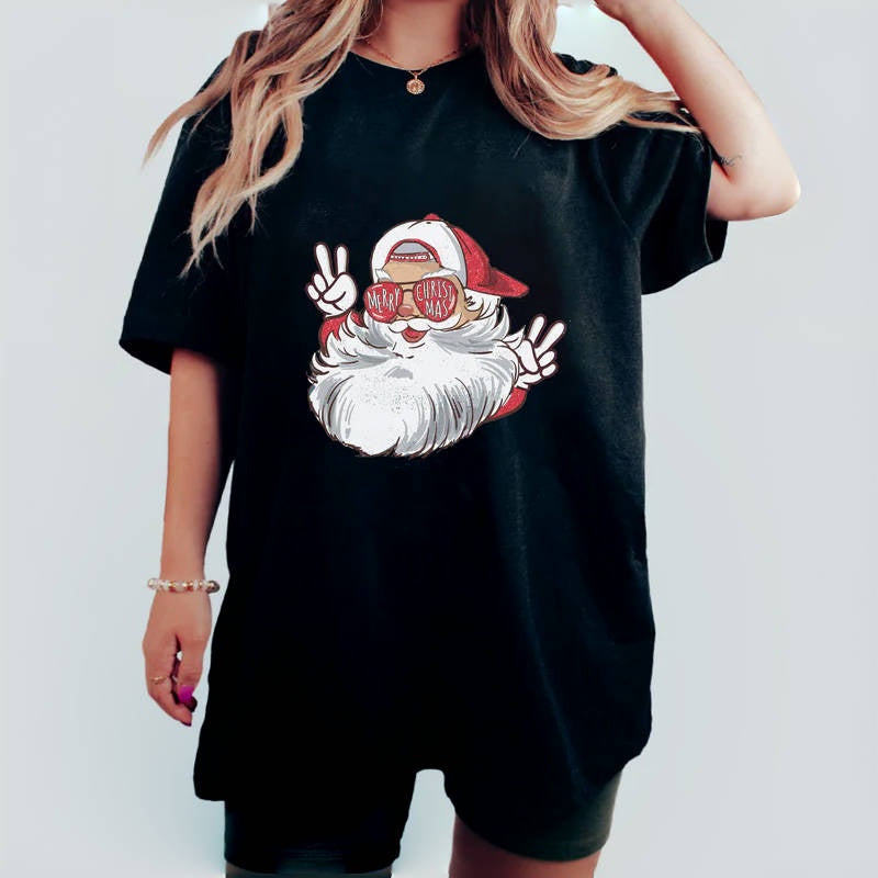 Vintage Santa Christmas T-shirt